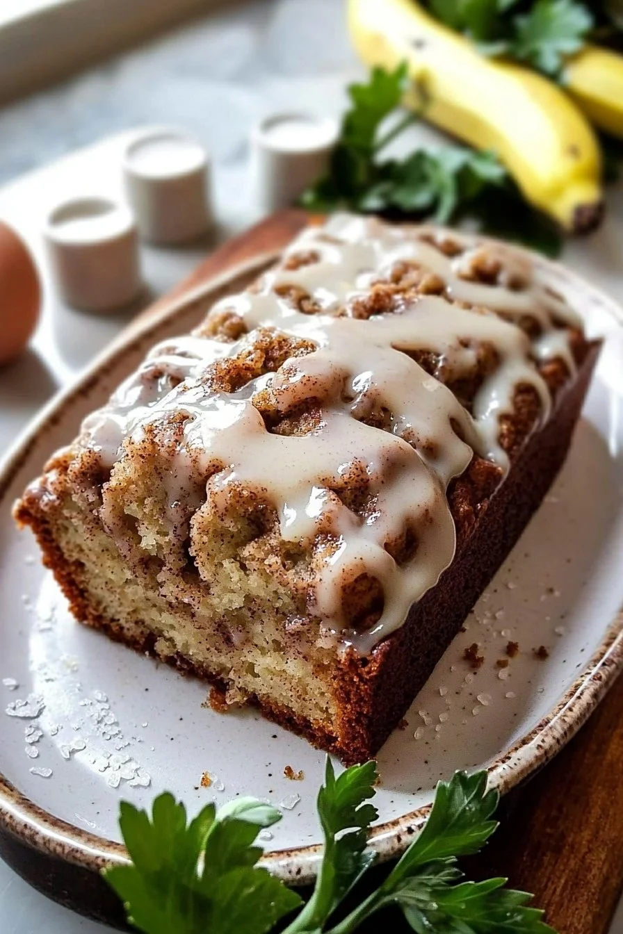Cinnamon Roll Banana Bread
