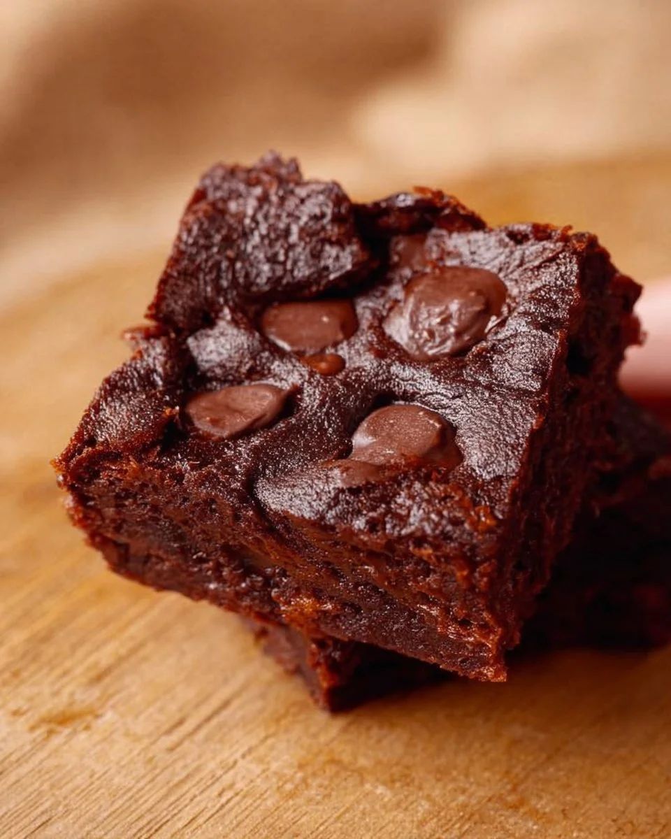 Delicious protein-rich cottage cheese brownies on a plate