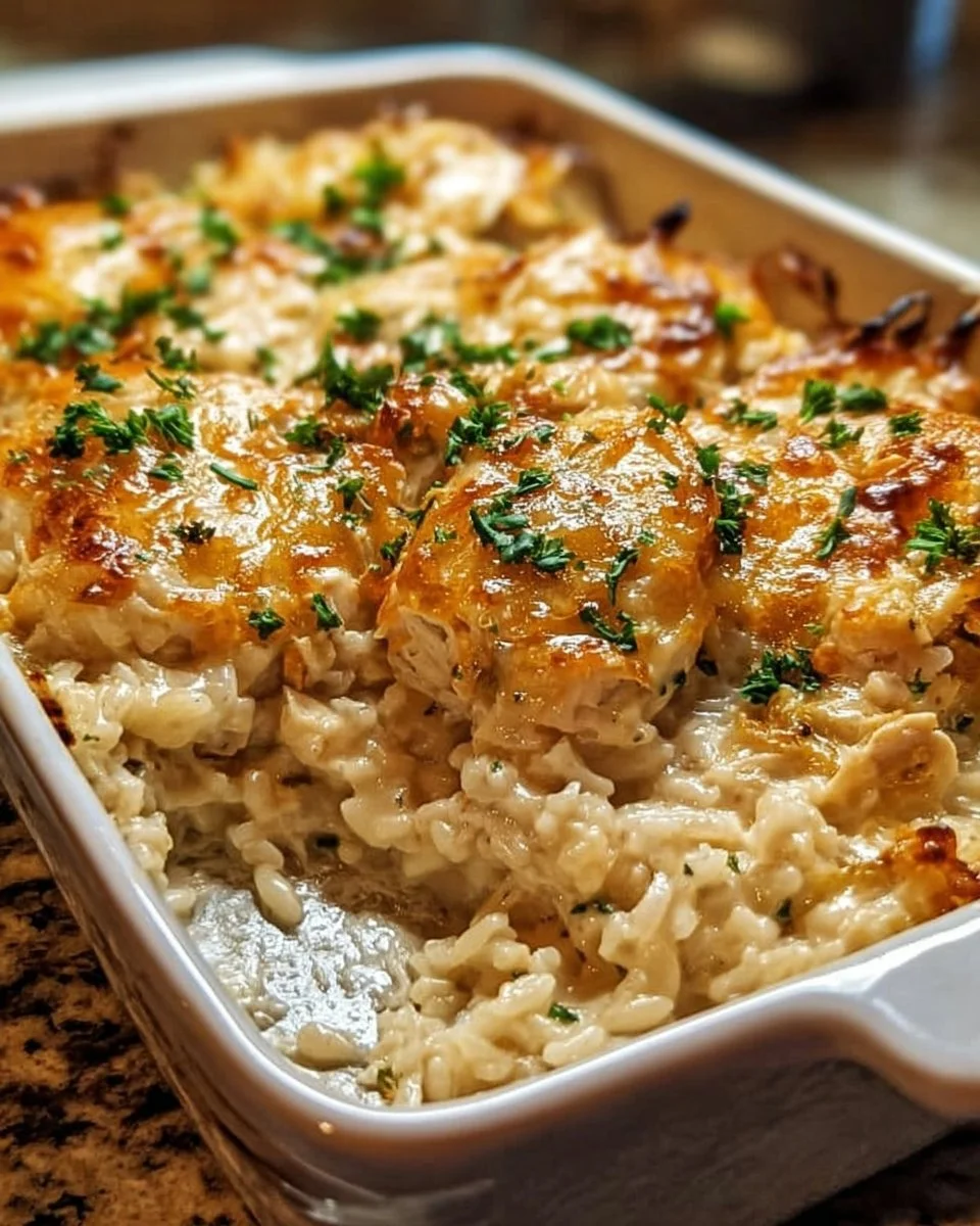 Creamy Chicken & Rice Casserole