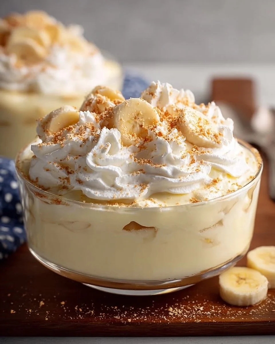 Creamy No Bake Banana Pudding