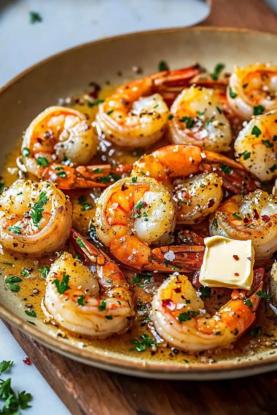 Crispy Garlic Butter Sautéed Shrimp