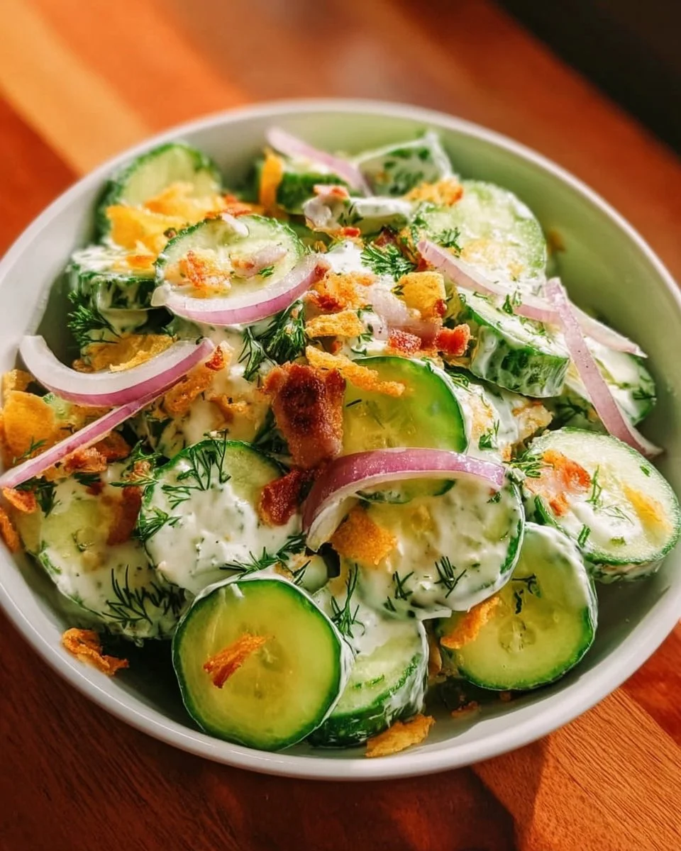 Cucumber Ranch Crispy Salad