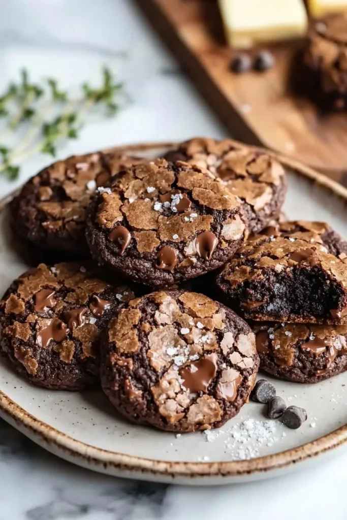 Delicious fudgy brookies combining brownies and cookies in one treat