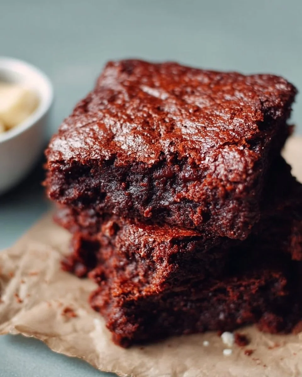 Healthy Banana Brownies Without Peanut Butter