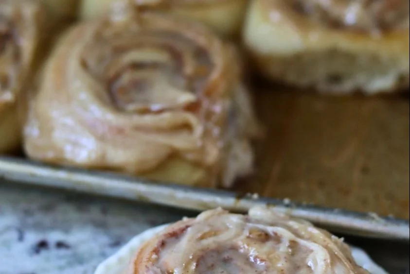 Irresistible Apple Spiced Sourdough Cinnamon Rolls