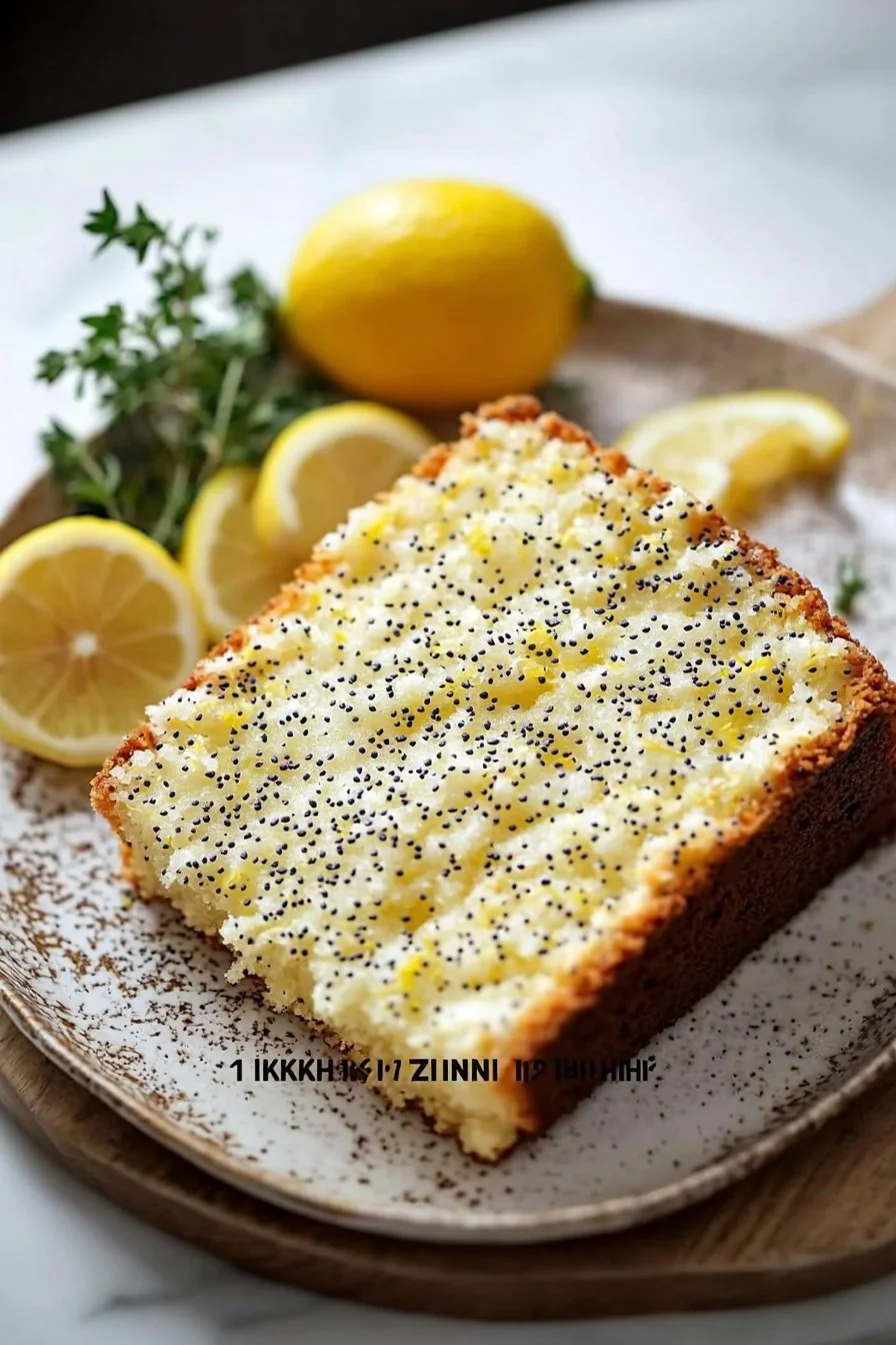 Light Lemon Cake with Poppy Seeds