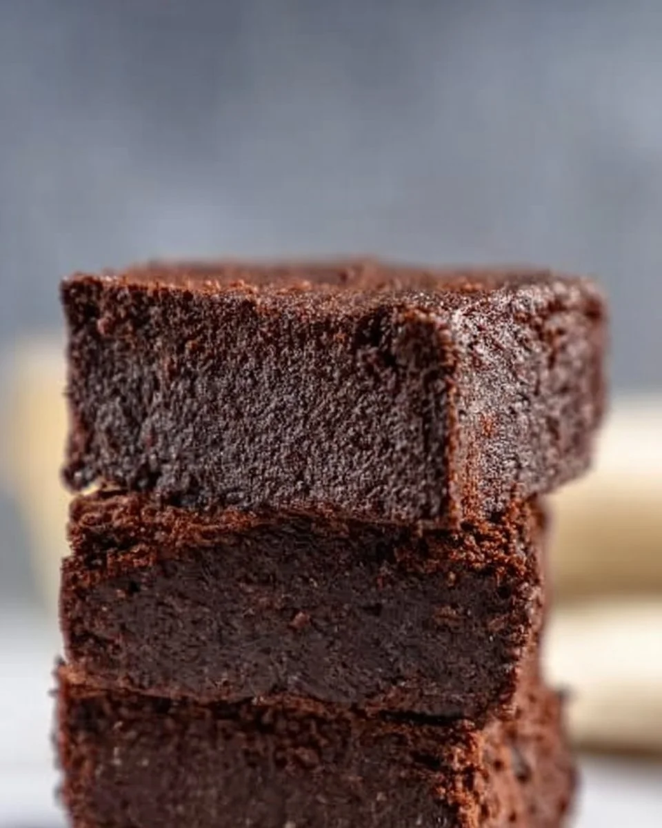 Low Calorie Protein Brownies with Banana