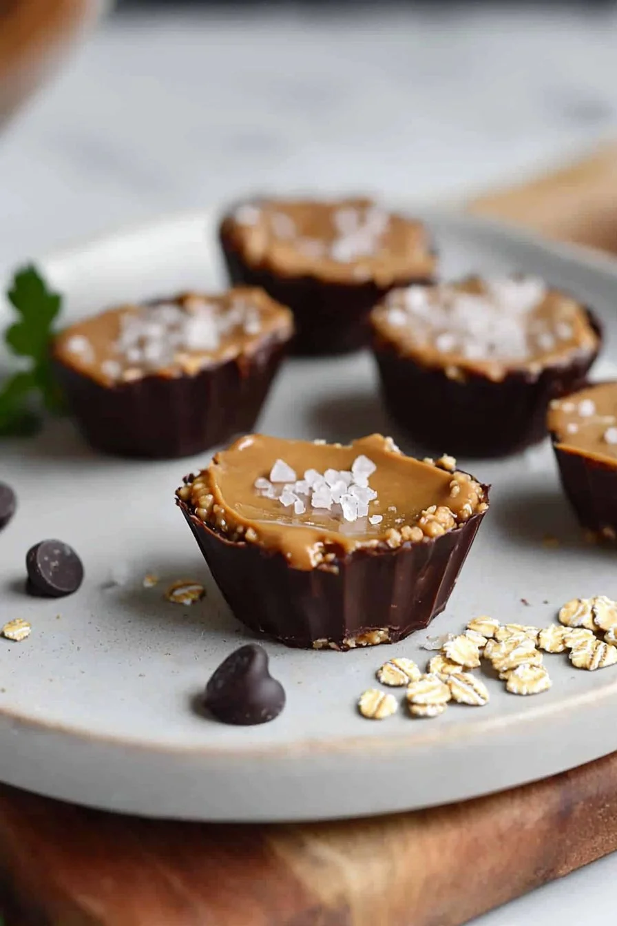 Low Sugar No Bake Peanut Butter Oat Cups
