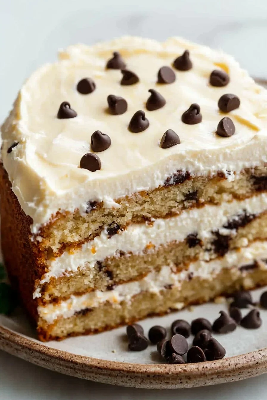 Moist Vanilla Cannoli Cake with Creamy Ricotta Frosting