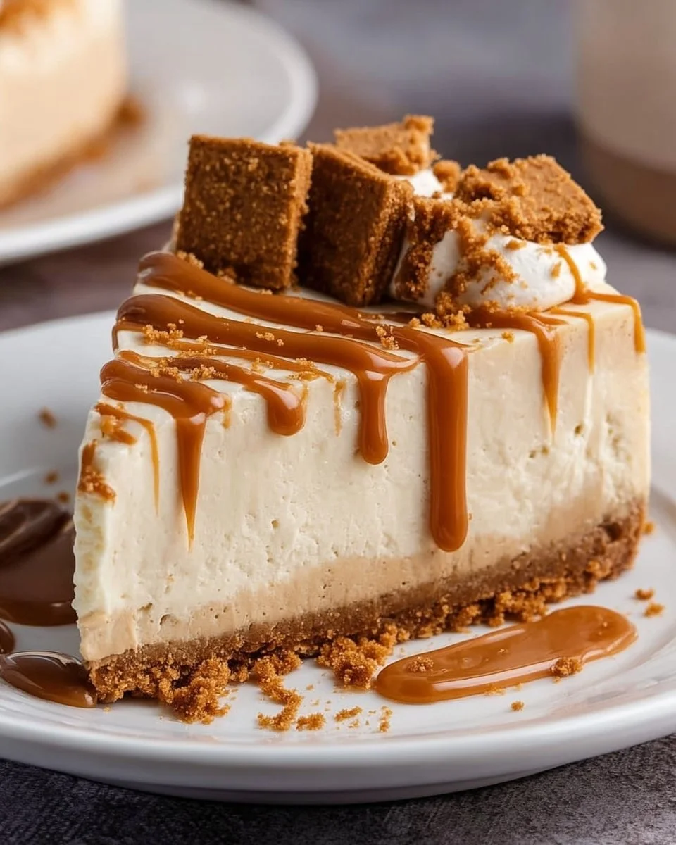 No-Bake Biscoff Cheesecake