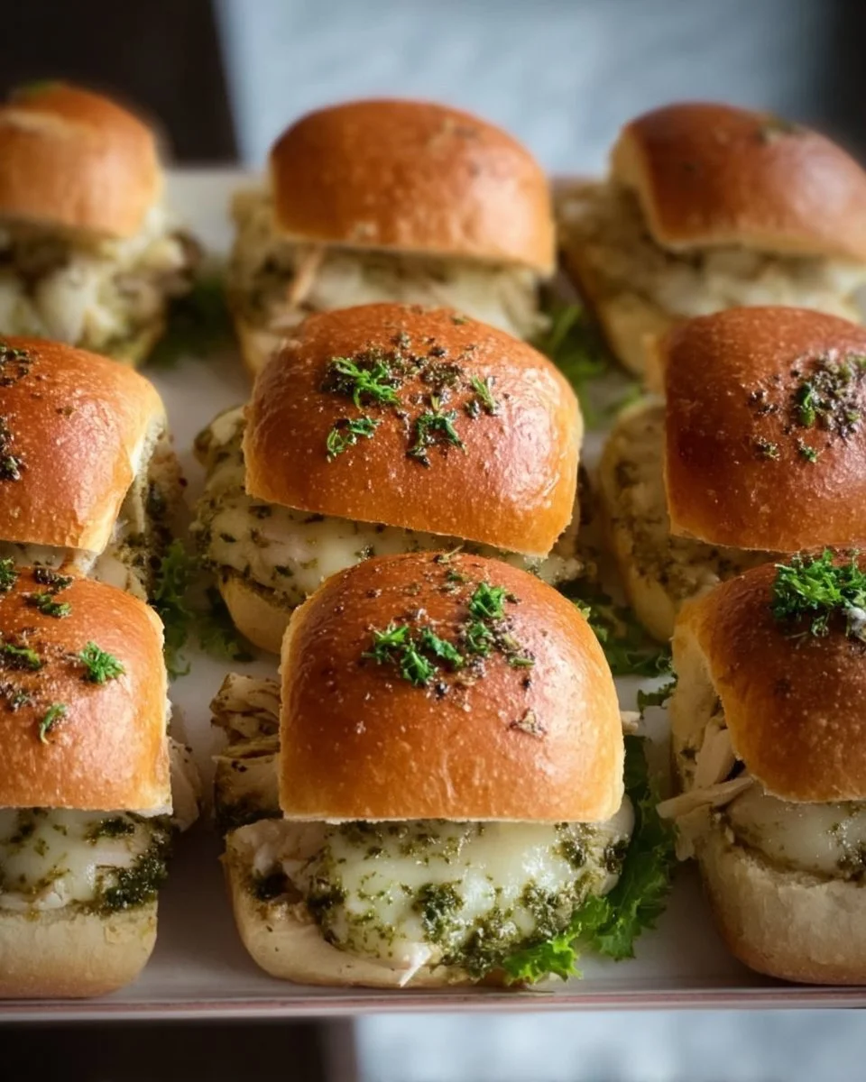 Pesto Chicken Mini Sandwiches