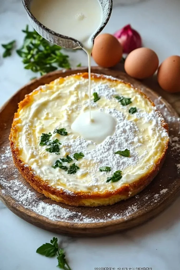 Delicious quick and creamy cake made with 3 yogurts and 2 eggs