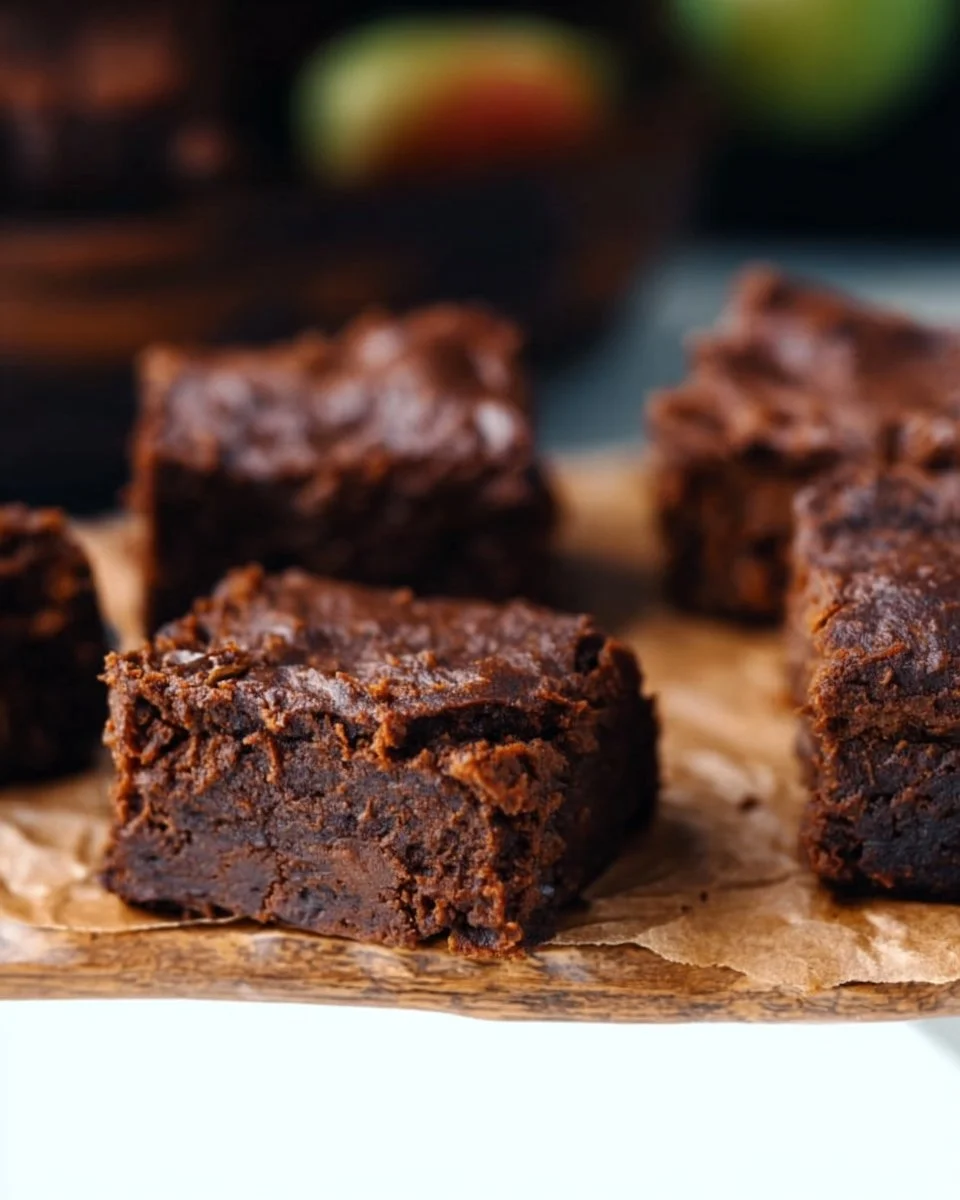 Delicious sugar free apple brownies with a rich and moist texture