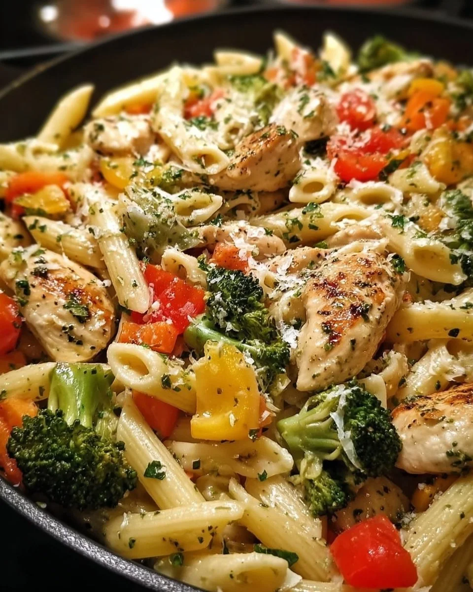 Vegetable-Packed Chicken Pasta Primavera
