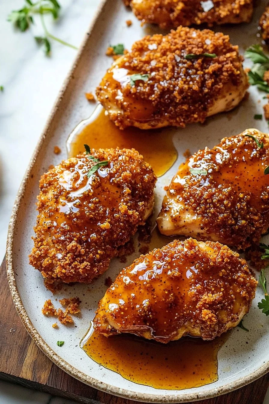 Baked Crunchy Maple Dijon Chicken