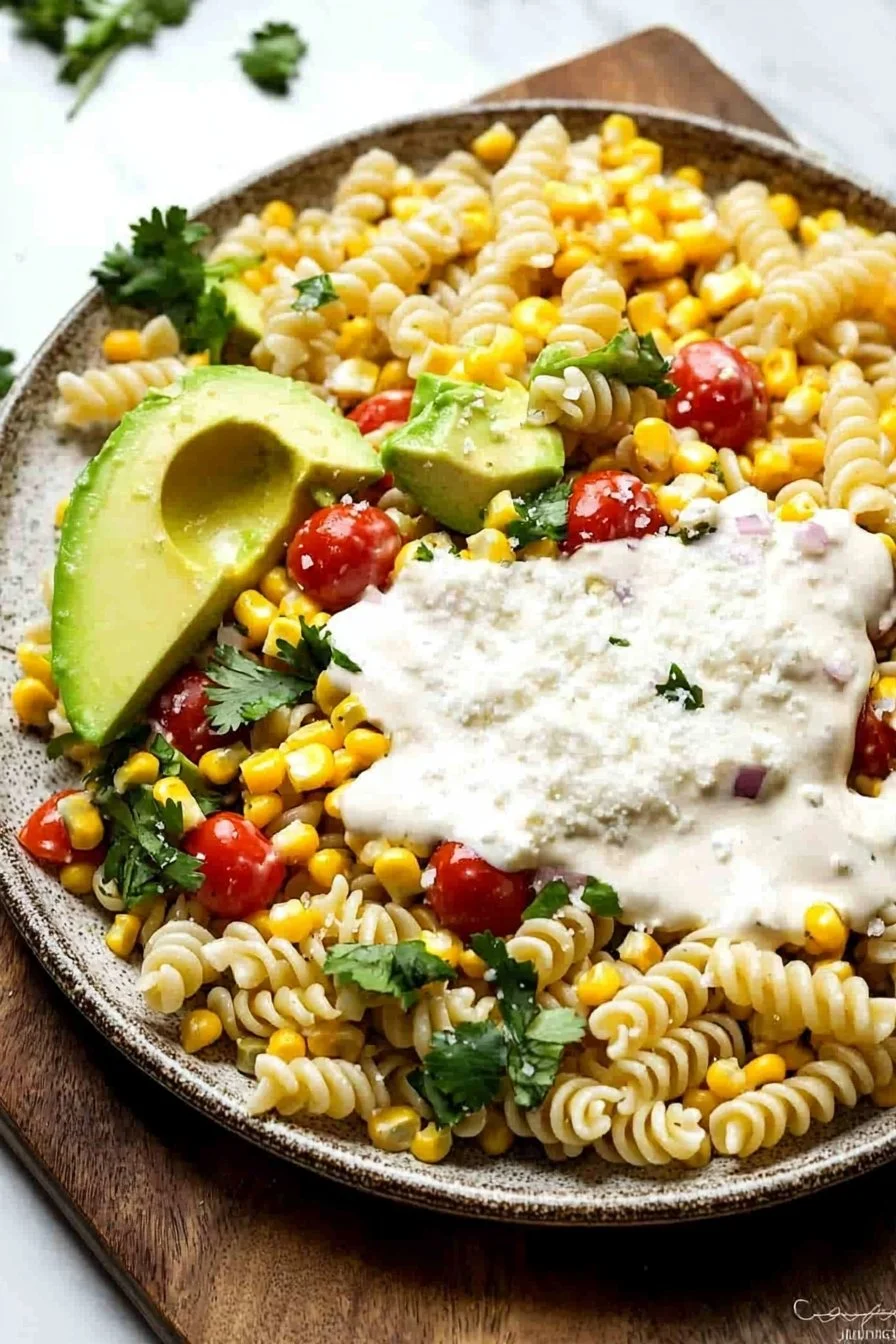 Best Mexican Street Corn Pasta Salad