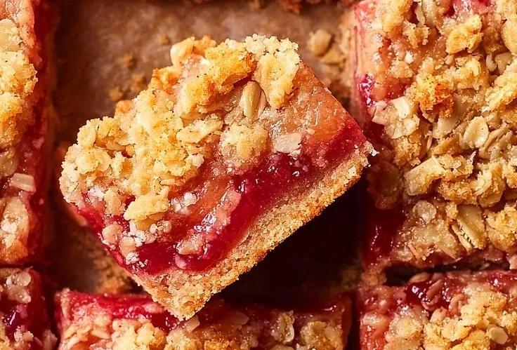 Best Rhubarb Crumble Bars