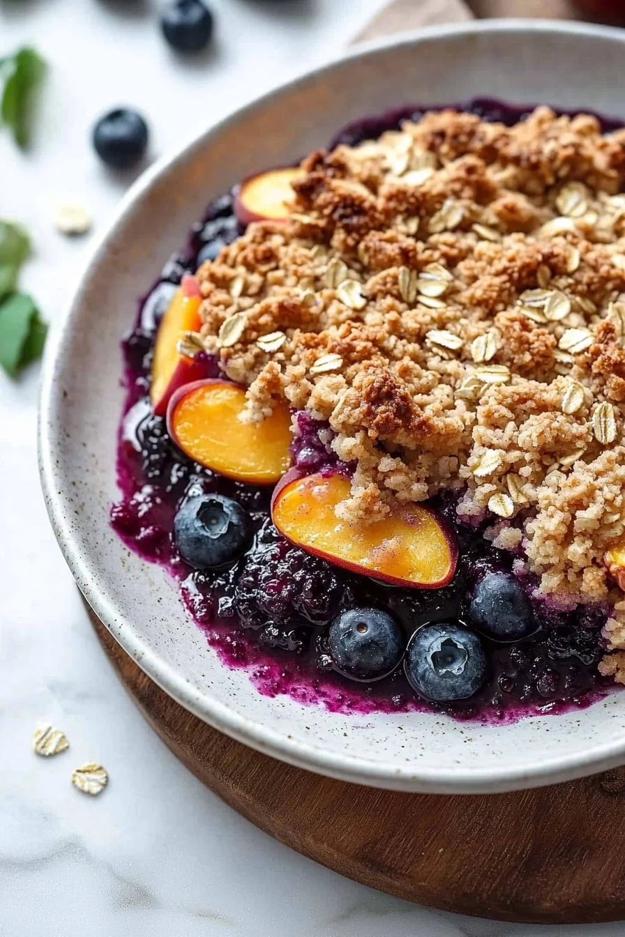 Blueberry Peach Crumble