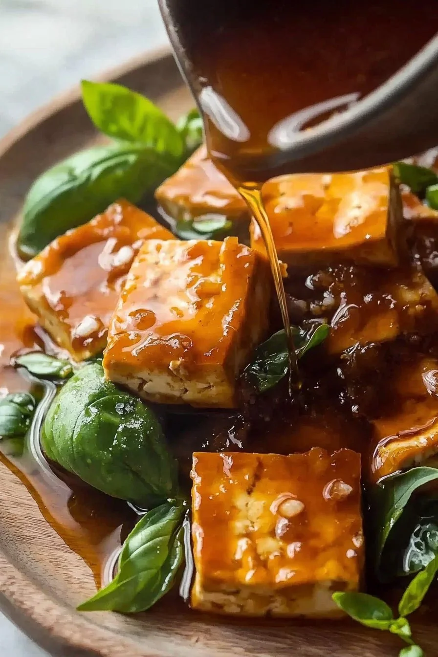 Braised Tofu with Basil