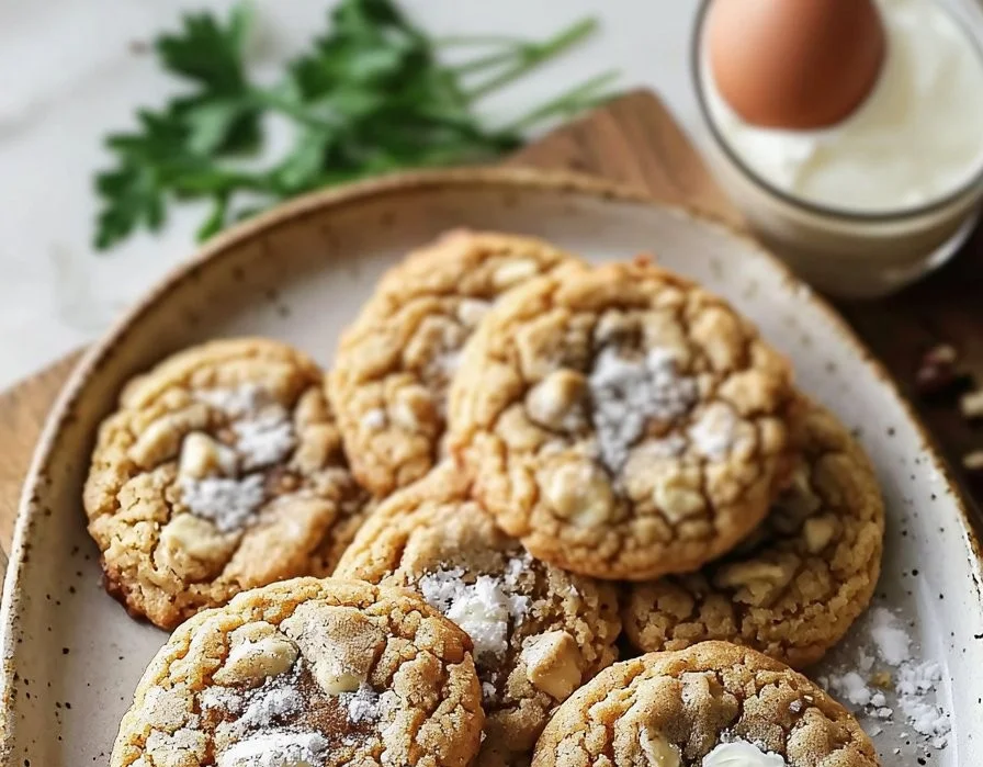 Delicious classic coffee cake cookies with a crumbly topping and cinnamon flavor