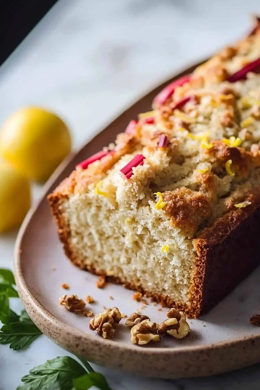 Classic Lemon Rhubarb Bread