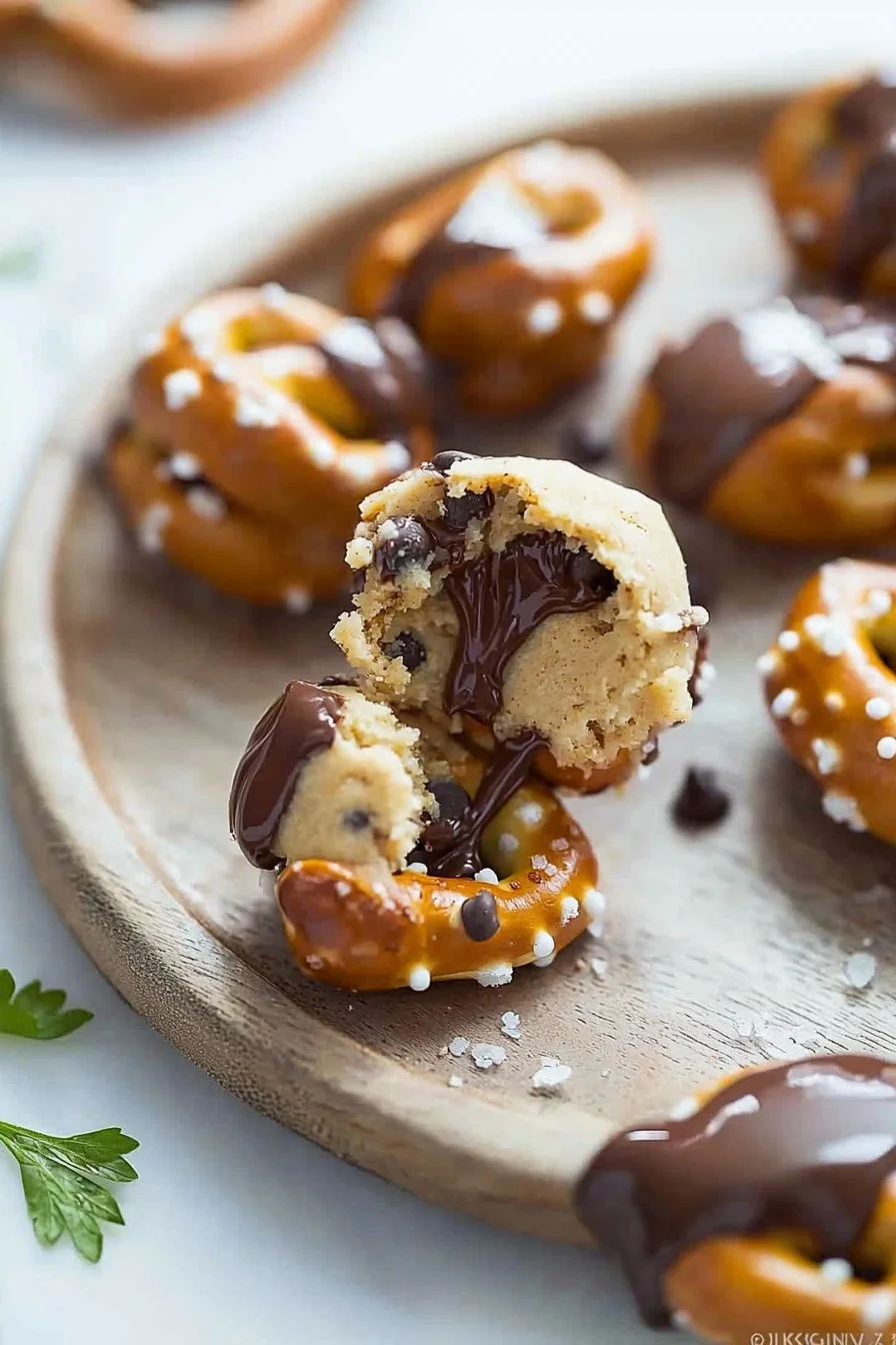 Cookie Dough Pretzel Bites