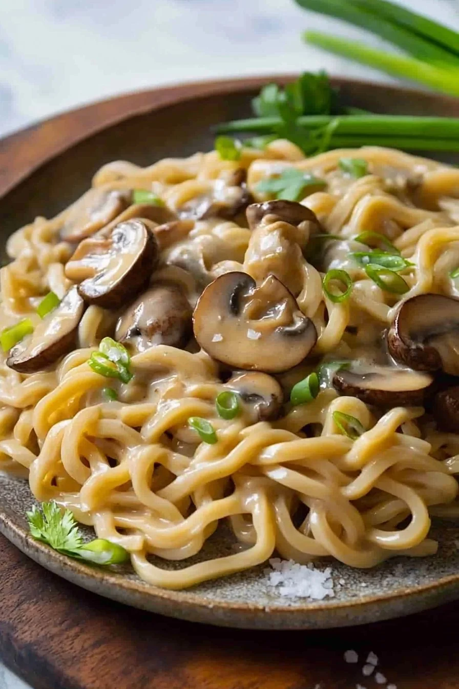 Creamy Mushroom Udon
