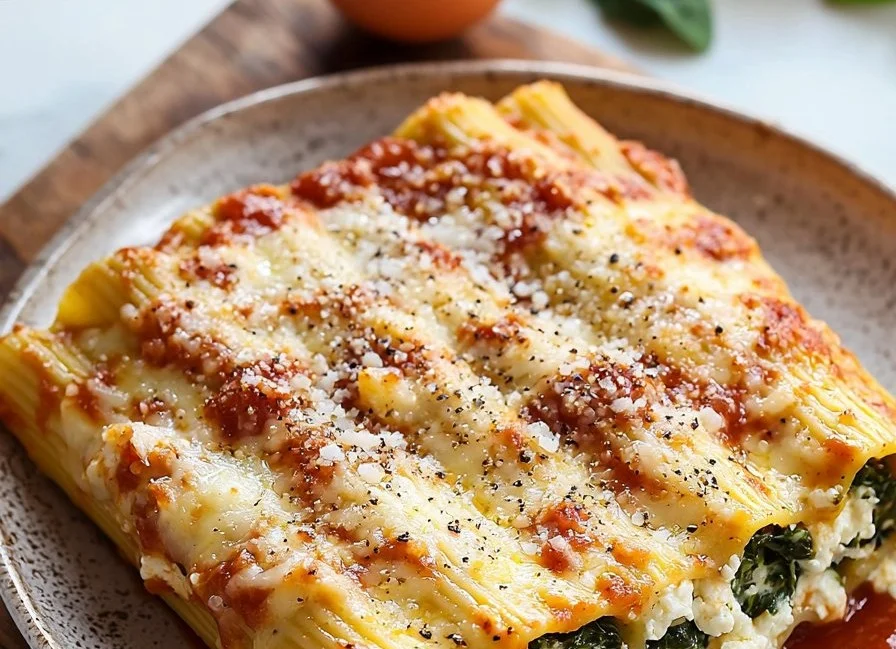 Easy Homemade Stuffed Manicotti