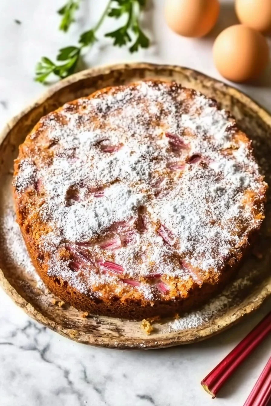 Easy Rhubarb Cake