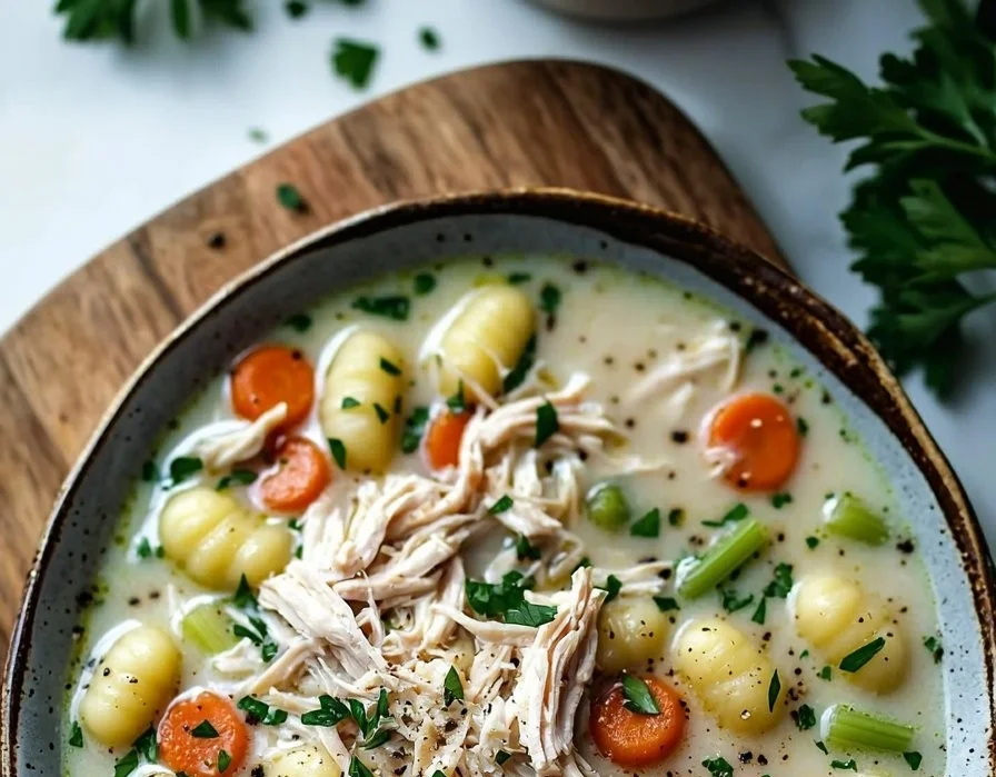 Easy Rotisserie Chicken Gnocchi Soup