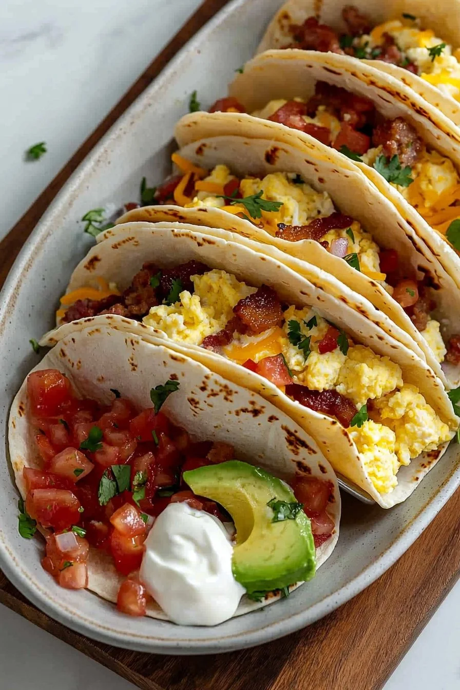 Easy Tasty Baked Breakfast Tacos