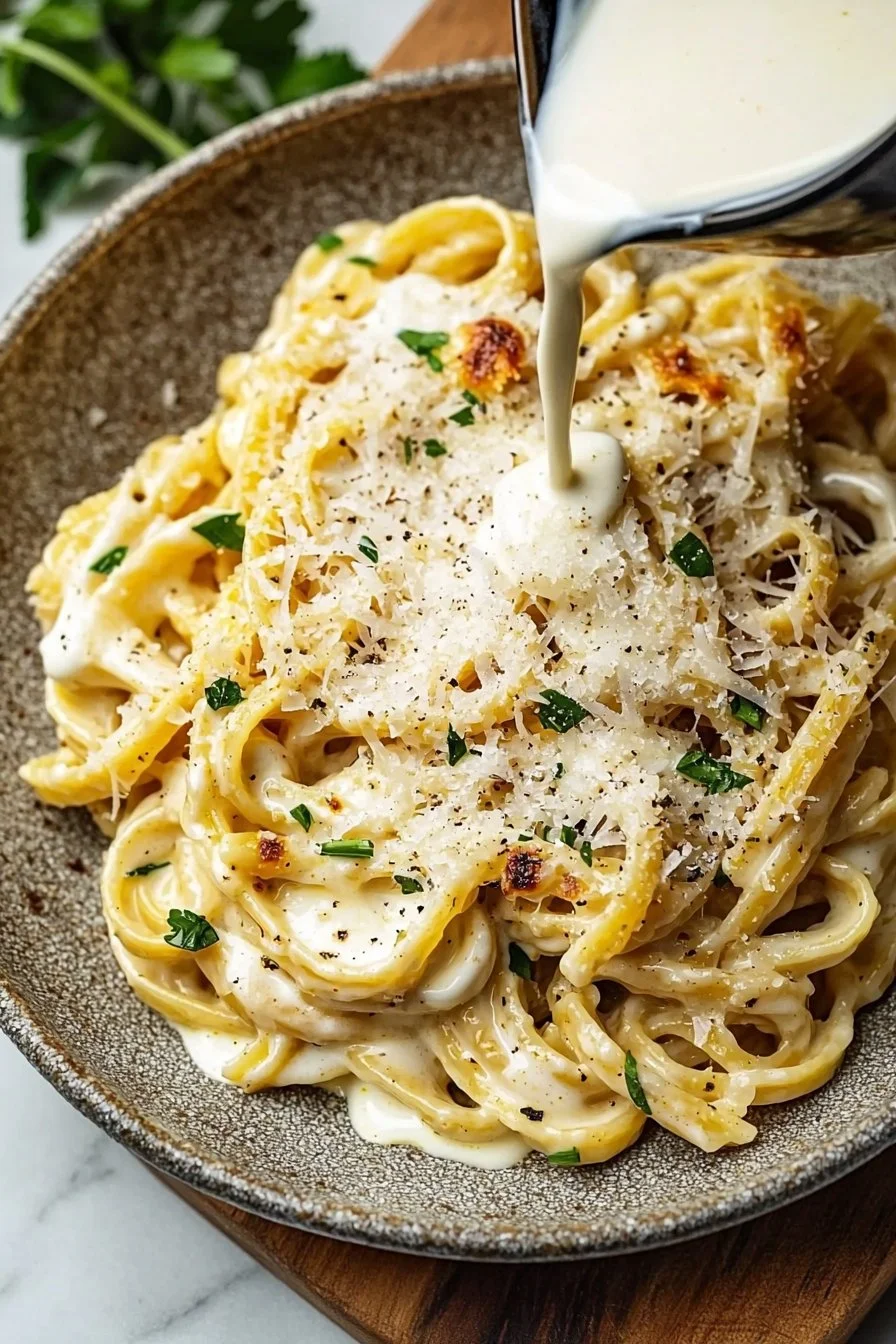 High-Protein Garlic Parmesan Pasta Bowls