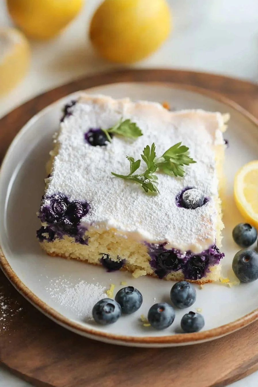 Lemon Blueberry Sheet Cake