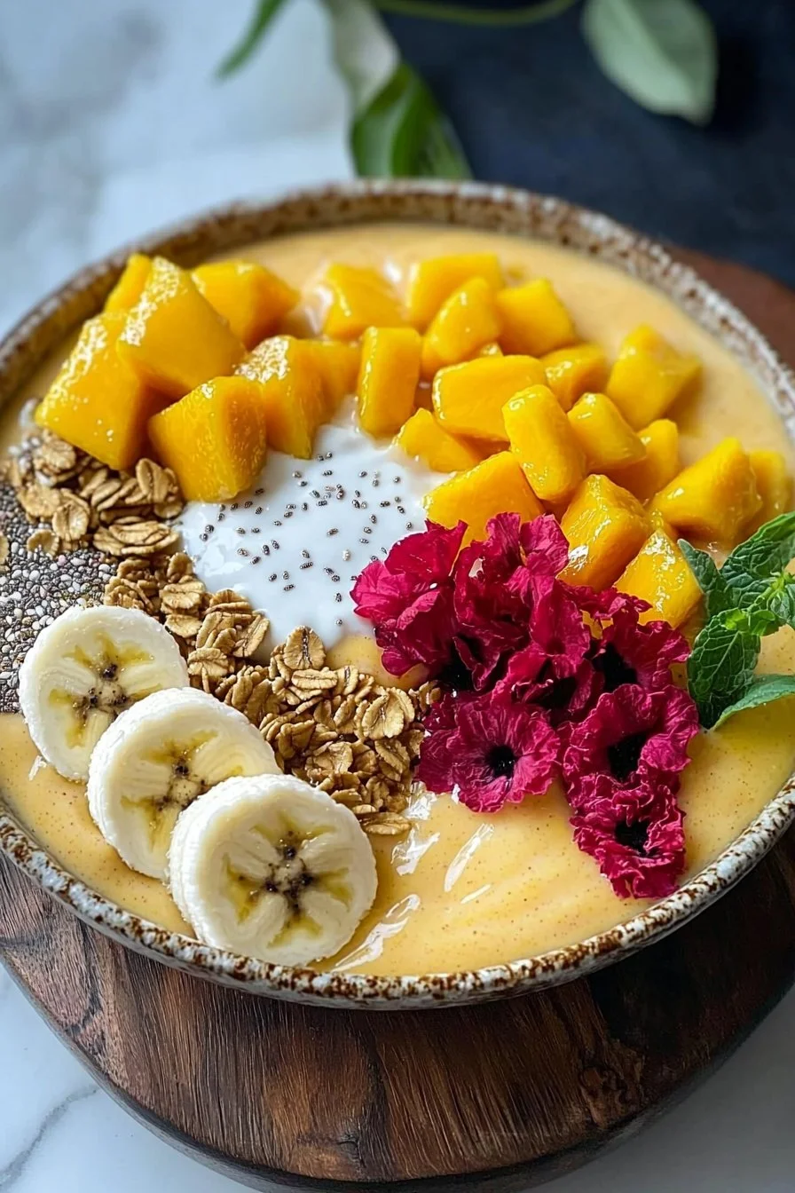 Mango Banana Smoothie Bowl