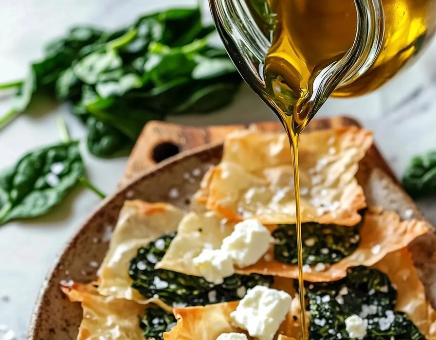 Mediterranean Spinach and Feta Crisps