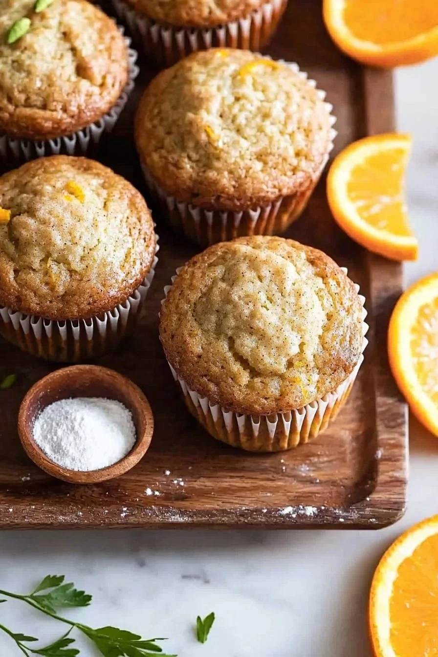 Orange Cardamom Muffins