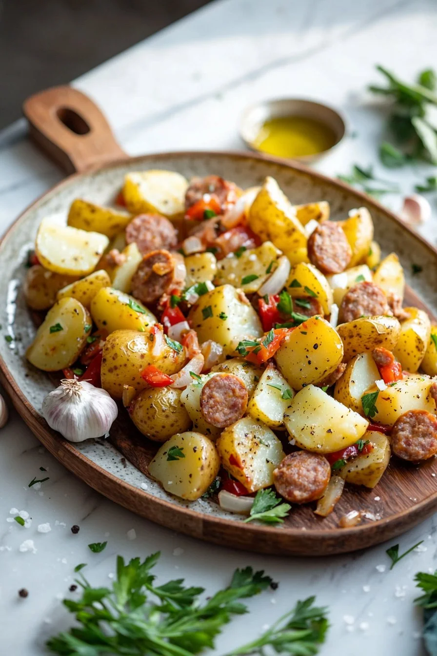 Potatoes with Chicken Sausage