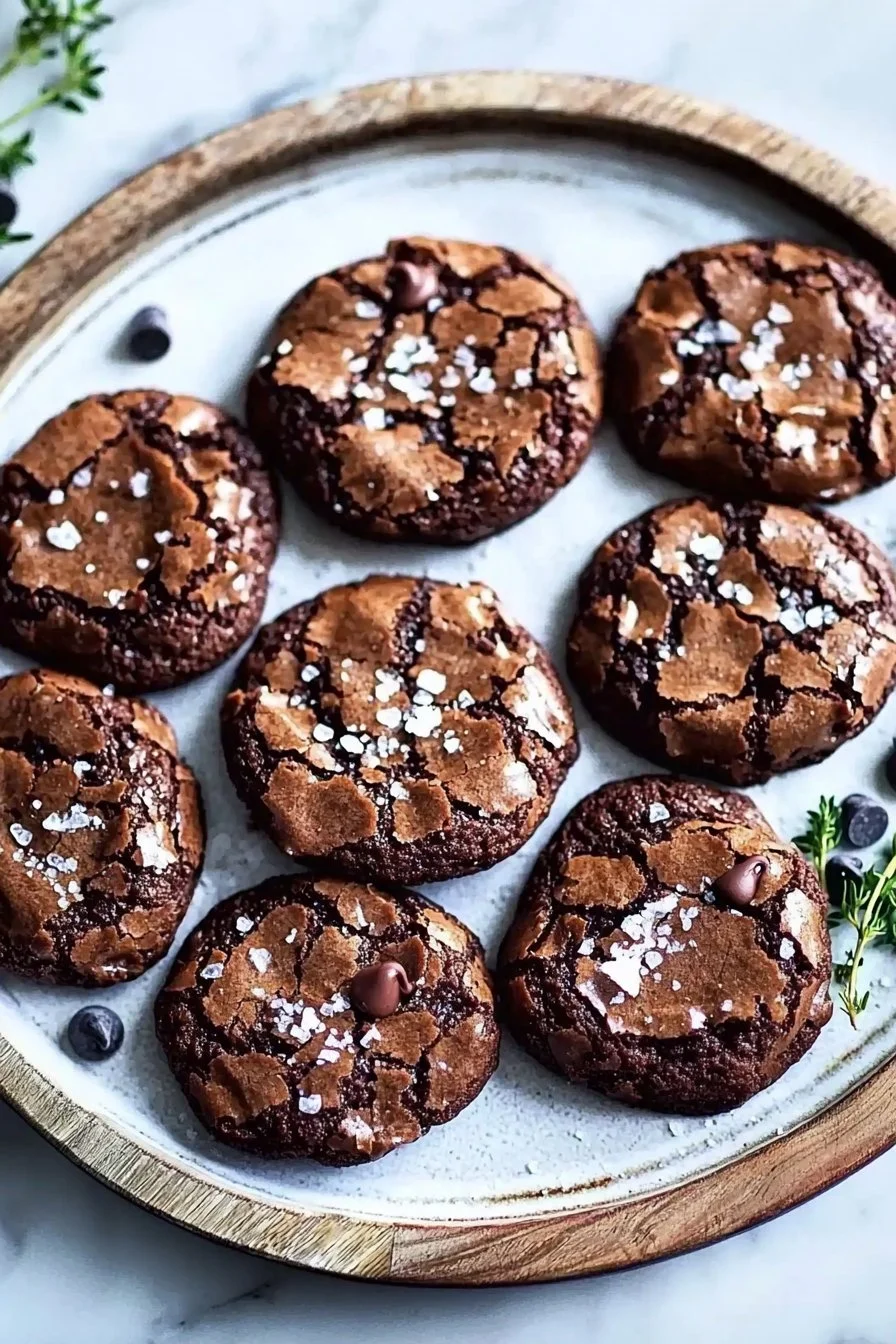 Salted Brownie Cookies