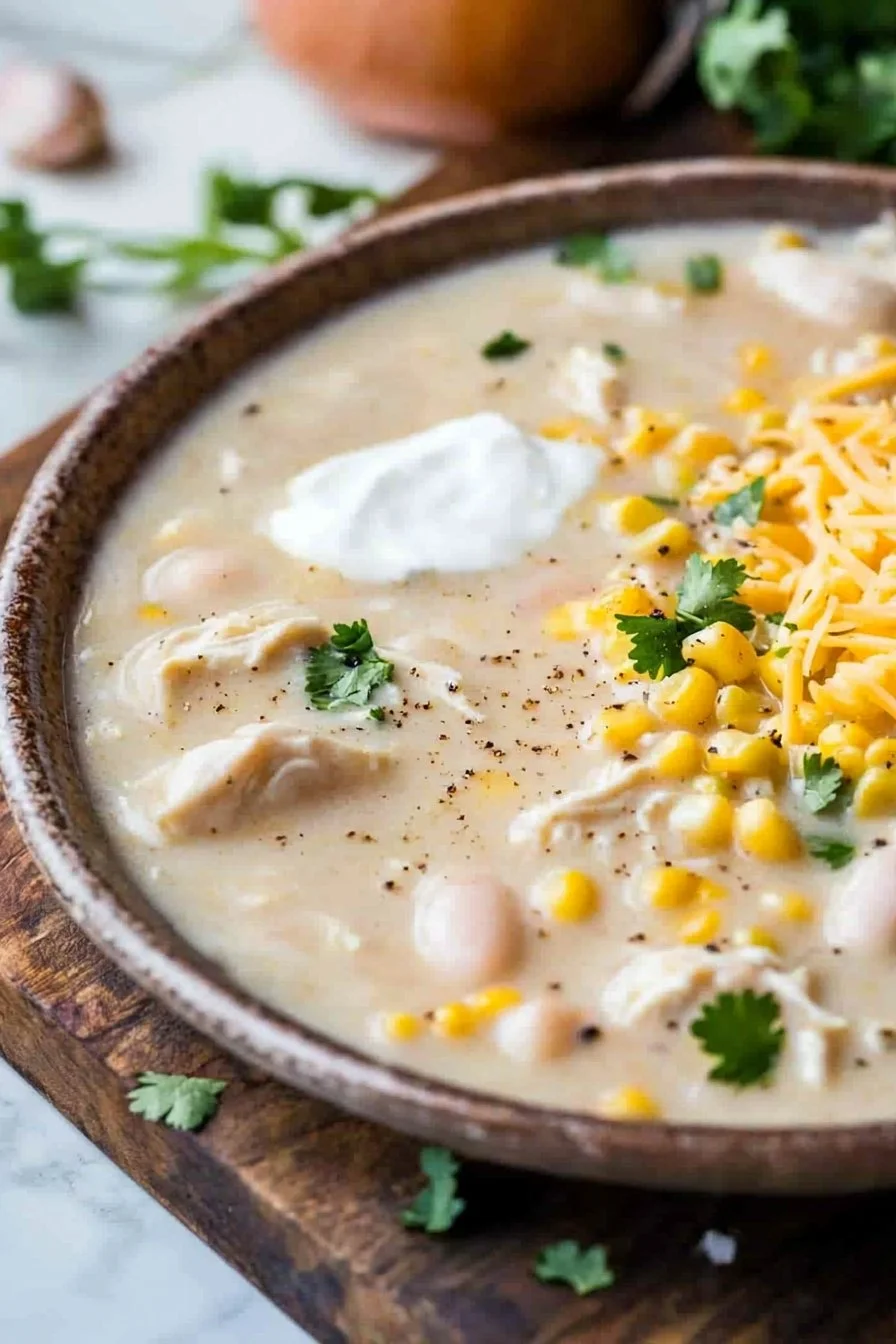 Slow Cooker White Chicken Chili
