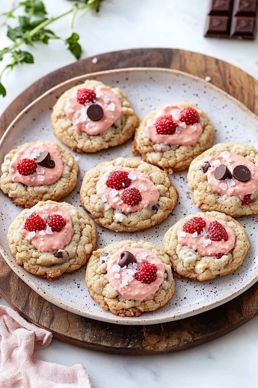 Soft Strawberry Kiss Cookies