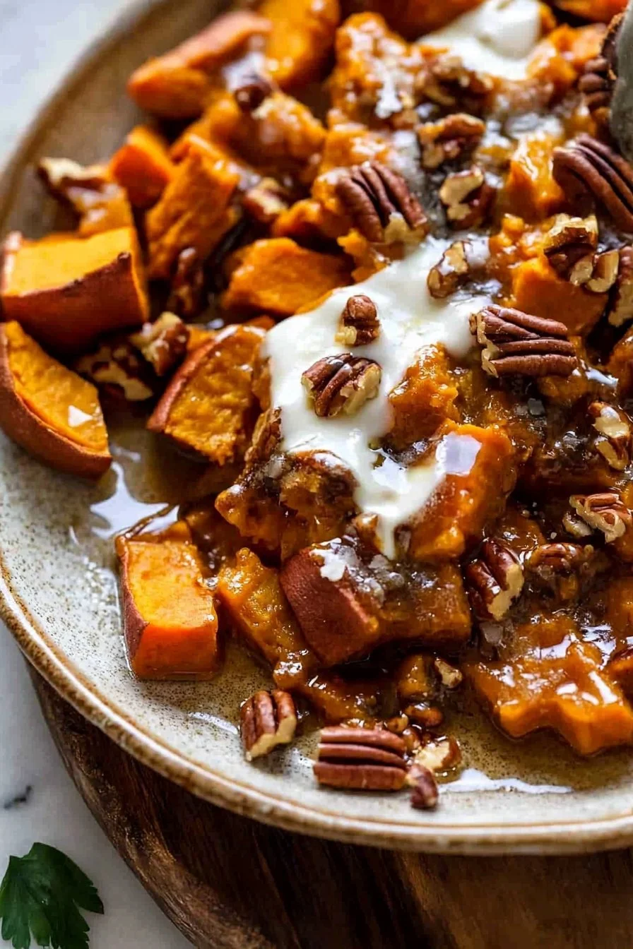 Southern Maple Sweet Potato Casserole