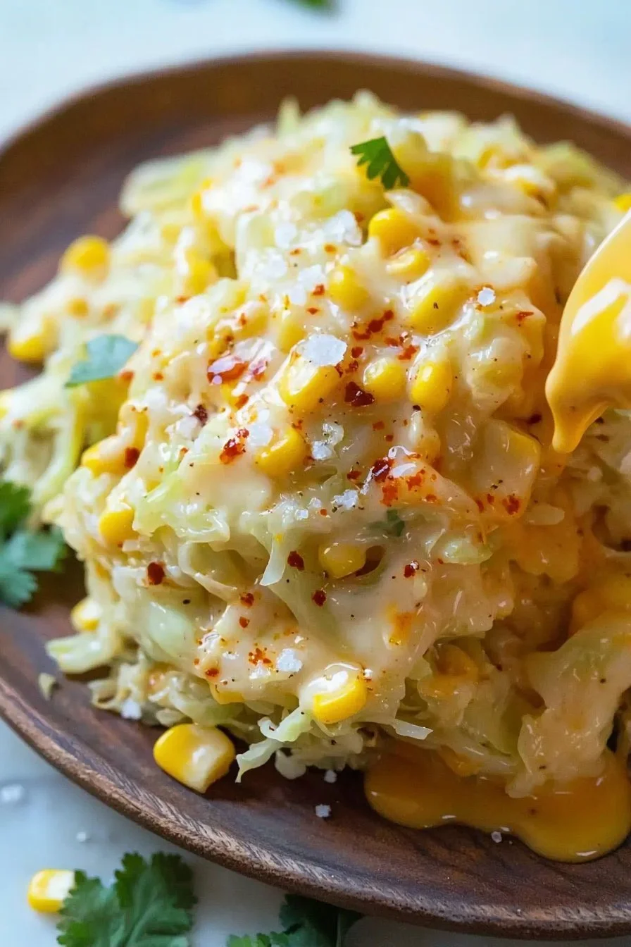 Spicy Fermented Cabbage Corn Cheese
