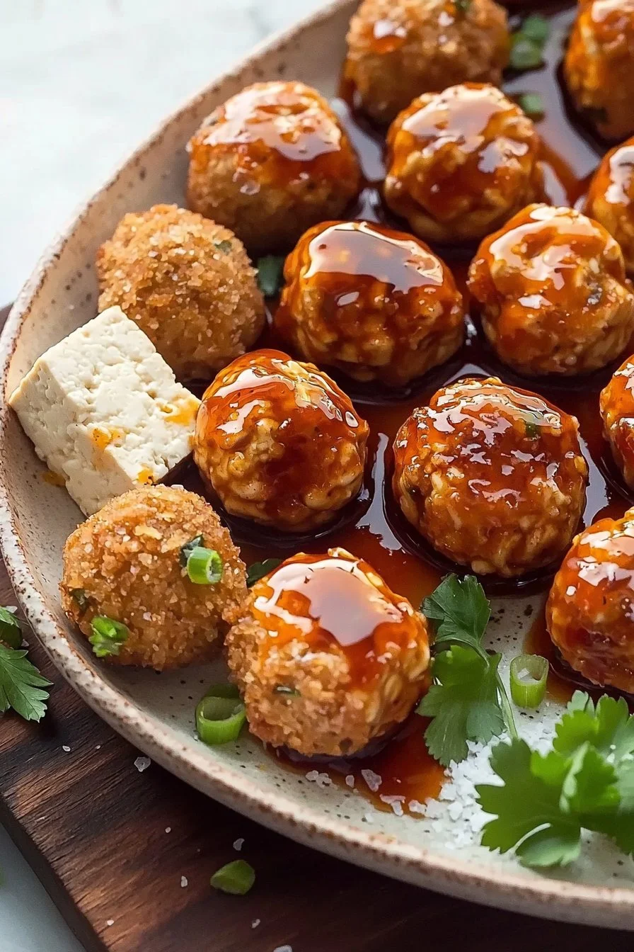 Sweet Chili Tofu Balls