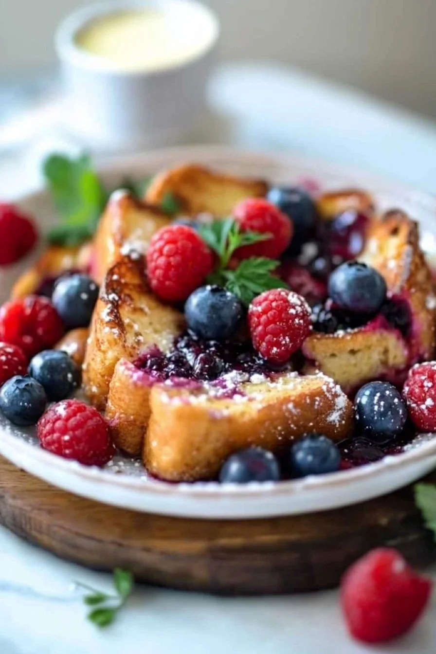 Triple Berry French Toast Casserole