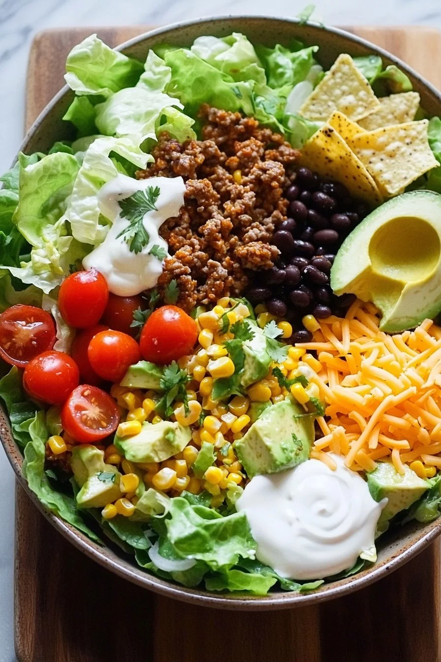 Turkey Taco Salad Bowls