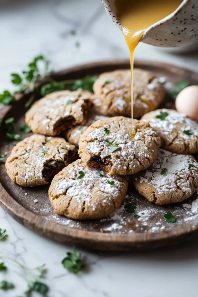 Plate of freshly baked Vanilla Bean Clover Cookies with a rich vanilla aroma.