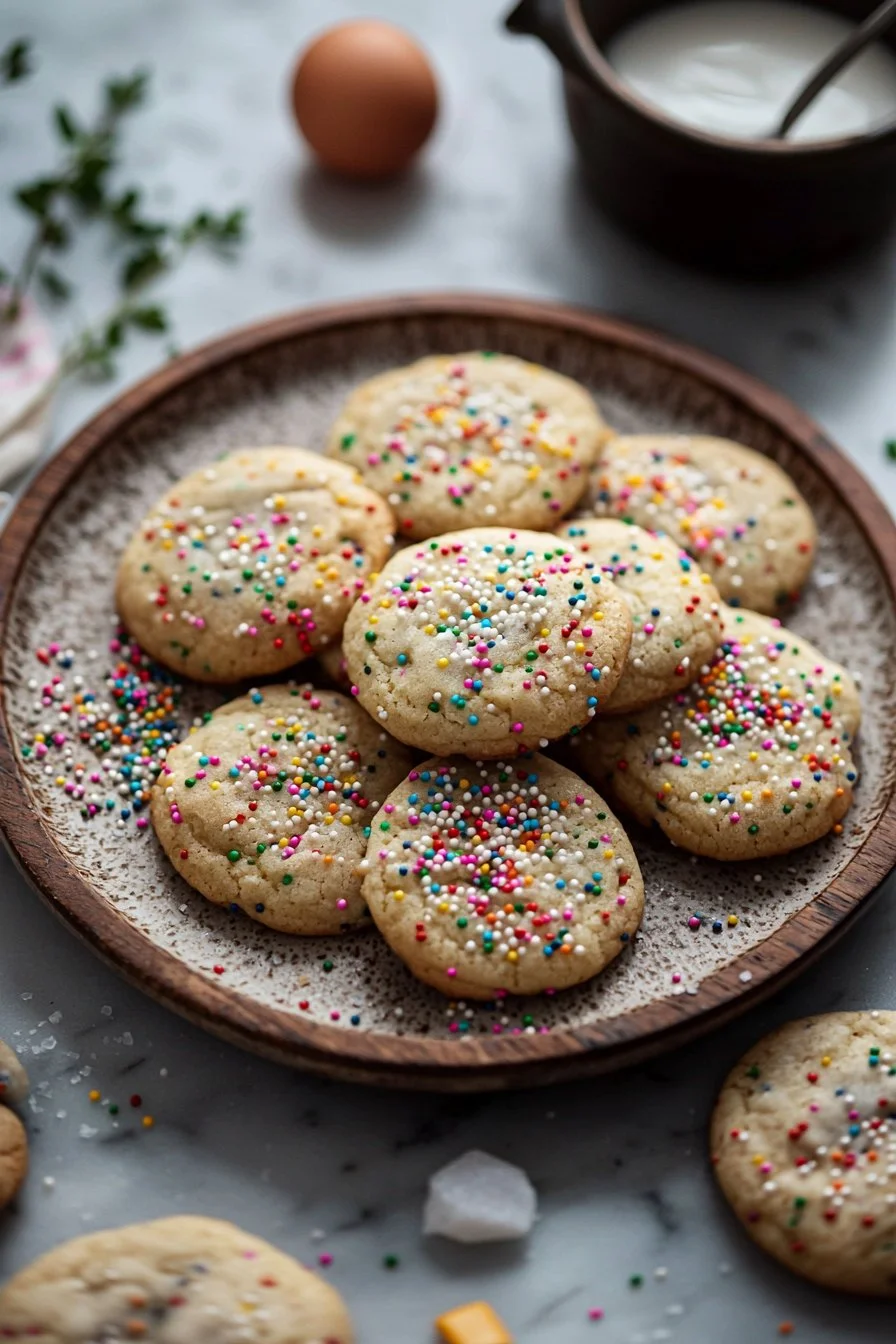 Vanilla Sprinkle Cookies