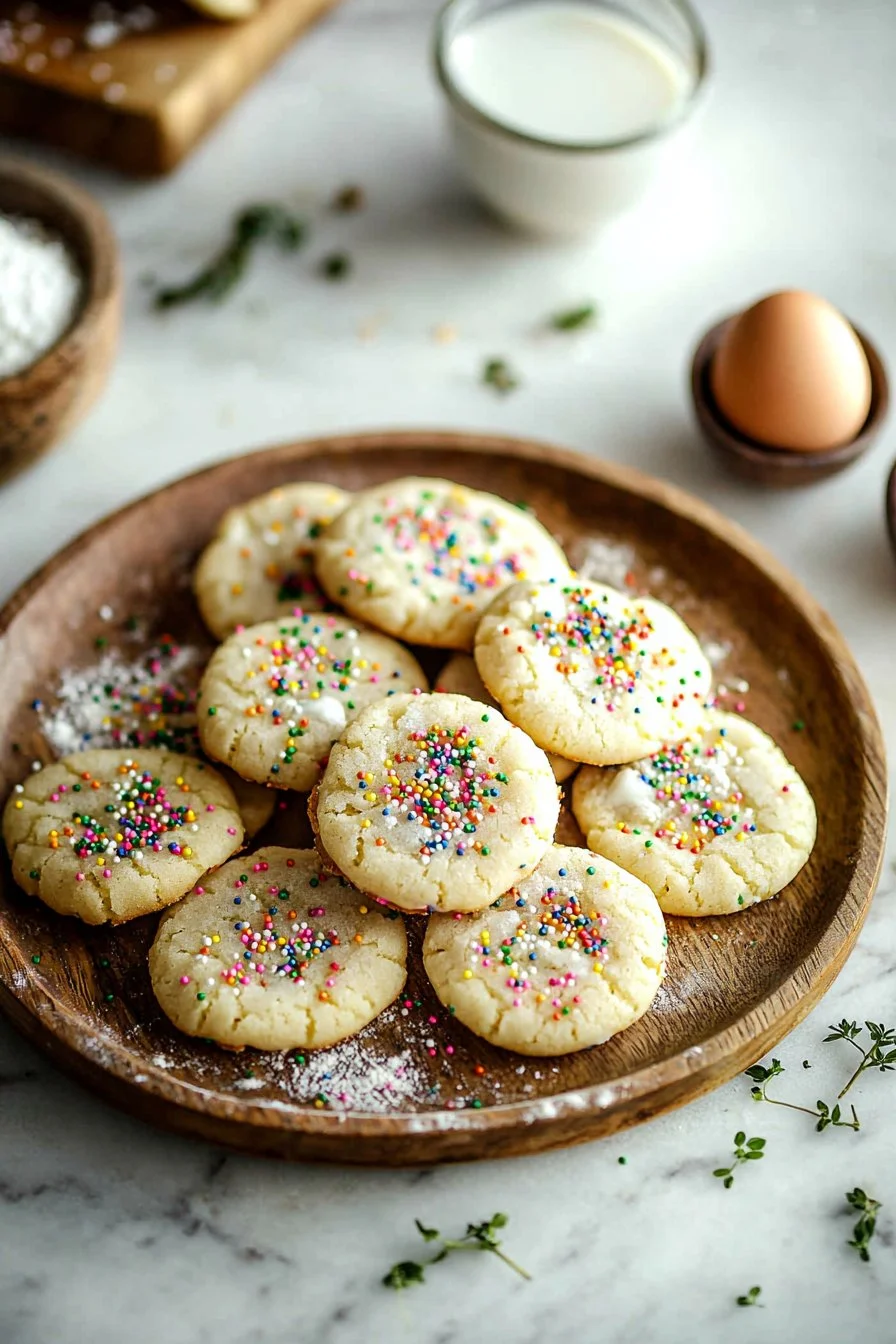 Vanilla Sprinkle Sugar Cookies