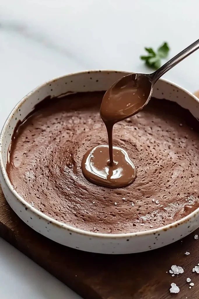 Delicious 1 Ingredient Chocolate Mousse in a serving bowl