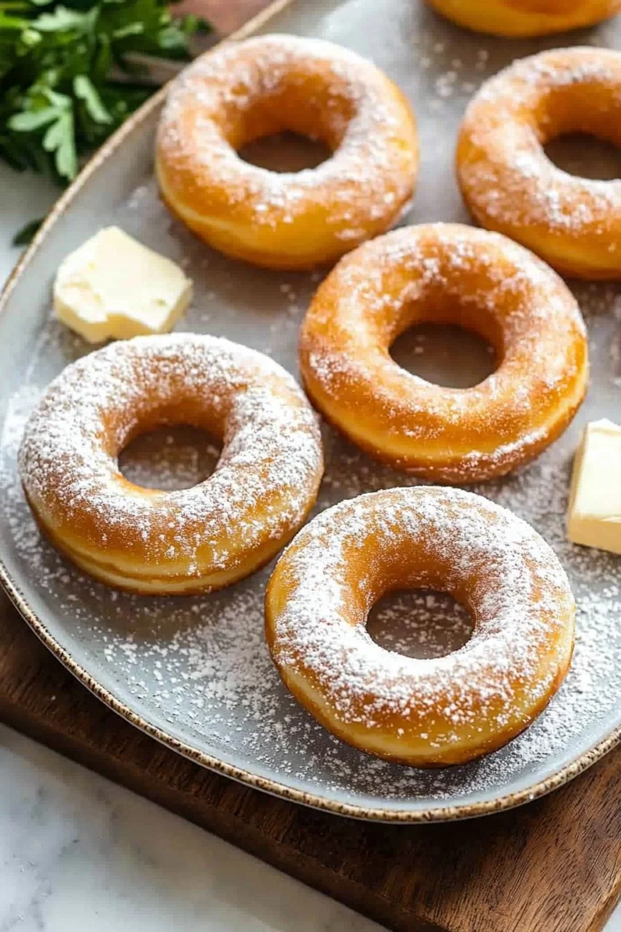 Delicious air fryer donuts ready to be served